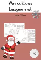 Vorschau - Stationenlernen - Weihnachtliches Lesegewimmel ab 2. Klasse - Deckblatt