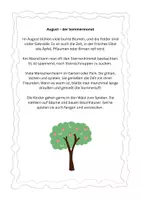 Vorschau - Unterrichtsreihen - August Lesetext für Leseverständnis mit Fragen - Seite 2