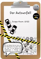 Vorschau - Spiele - Escape-Room: Der Autounfall (Mathematischer Krimi) - Deckblatt