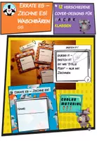 Vorschau - Spiele - Errate es! Zeichne es! Wortschatz Spiel Waschbärenklasse - Deckblatt