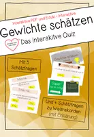 Vorschau - Spiele - Gewichte schätzen - Die interaktive PDF + Eduki-Interactive - Deckblatt