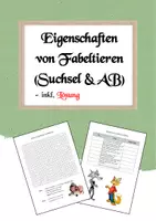 Vorschau - Arbeitsblätter - Suchsel - Fabeltiere und ihre Eigenschaften - Deckblatt