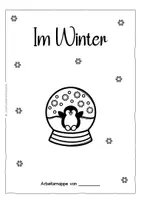 Vorschau - Arbeitsblätter - WINTER - Deutschmaterial - Lesen-Schneiden-Kleben - ab Klasse 1 - Seite 2