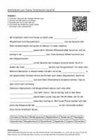 Vorschau - Arbeitsblätter - Arbeitsblätter zum Thema "Griechische Sprache" (Lückentext, Hörverstehen) + Lösung & MP3 - Deckblatt