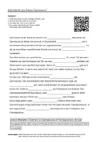 Vorschau - Arbeitsblätter - Arbeitsblätter zum Thema "Gymnasium" (Lückentext, Hörverstehen) + Lösung & MP3 + Infografik - Deckblatt