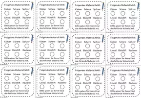 Vorschau - Bildkarten - Post-it - fehlendes Material (Klasse 1-4) - Seite 2