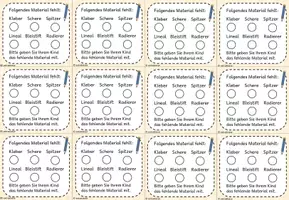 Vorschau - Bildkarten - Post-it - fehlendes Material (Klasse 1-4) - Seite 3