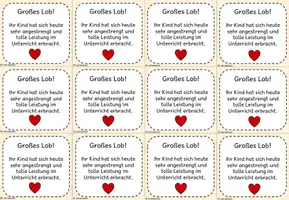 Vorschau - Bildkarten - Lobkärtchen für tolle Leistungen (Klasse 1-4) - Seite 3