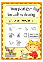 Vorschau - Arbeitsblätter - Vorgangsbeschreibung Rezept Klassenarbeit - Deckblatt