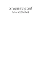 Vorschau - Arbeitsblätter - Briefe schreiben - Tafelmaterial und Schreibanlässe - Seite 1