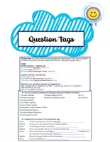 Vorschau - Arbeitsblätter - Question Tags - Deckblatt