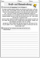 Vorschau - Arbeitsblätter - Wald DaZ Groß und Kleinschreibung Klasse 5 Deutsch Grammatik DaF - Seite 1