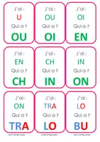 Aperçu - Jeux - Jeu J'ai - Qui a ? Syllabes - Montessori - Dyslexie - Page 2