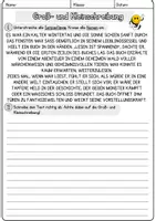 Vorschau - Arbeitsblätter - Lesen DaZ Groß und Kleinschreibung Klasse 5 Deutsch Grammatik DaF - Seite 1