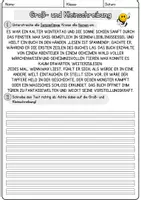 Vorschau - Arbeitsblätter - Lesen DaZ Groß und Kleinschreibung Klasse 5 Deutsch Grammatik DaF - Seite 2