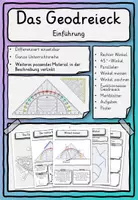 Vorschau - Stundenentwürfe - Einführung Geodreieck - Winkel, Parallelen Klasse 2,3,4 - Deckblatt
