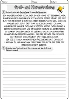 Vorschau - Arbeitsblätter - See Groß und Kleinschreibung Klasse 4 Abschreibetext Deutschübungen - Seite 1