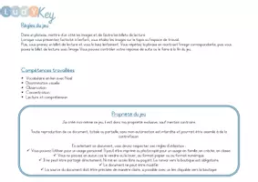 Aperçu - Jeux - Jeu de lecture de Noël – 16 cartes + 16 billets de lecture - Page 3
