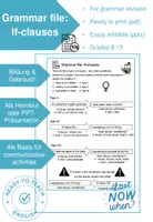 Vorschau - Poster - Grammar revision: Overview if-clauses - Seite 3