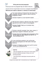 Vorschau - Poster - Writing skills booster: How to write better paragraphs - Seite 1