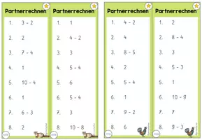 Vorschau - Spiele - Partnerrechnen Subtraktion ZR 10 - Seite 3