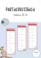 Vorschau - Spiele - Partnerrechnen Addition ZR 10 - Deckblatt