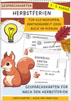 Vorschau - Bildkarten - Gesprächskarten Herbstferien - Deckblatt
