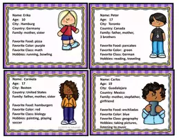 Vorschau - Bildkarten - English Character Cards - Me and My Friends - Englische Bildkarten - Deckblatt