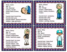 Vorschau - Bildkarten - English Character Cards - Me and My Friends - Englische Bildkarten - Seite 2