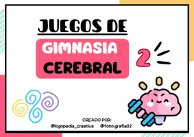 Vista previa - Hojas de trabajo - Juegos de Gimnasia Cerebral- 2da parte - página 1