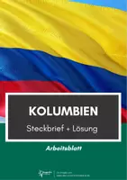 Vorschau - Arbeitsblätter - Kolumbien Steckbrief - Deckblatt