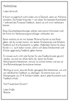 Vorschau - Anderer Materialtyp - Zwischenbesprechungen in Kunst: Tafelkarten - Seite 1
