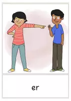 Vista previa - Decoración del aula - Alemán Deutsch Bildkarten Personalpronomen gratis - página 3
