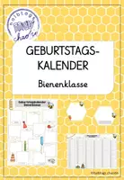 Vorschau - Anderer Materialtyp - Bienenklasse - Geburtstagskalender - Deckblatt