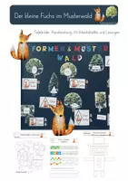 Vorschau - Arbeitsblätter - Der kleine Fuchs im Musterwald - Formen und Muster - Deckblatt