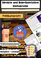 Vorschau - Arbeitsblätter - Direkte Demokratie Materialpaket: Volksentscheid, Bürgerbegehren, Bürgerentscheid, Volksabstimmung - Seite 1