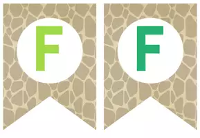 Vorschau - Anderer Materialtyp - Giraffenklasse - Wimpel - Seite 3