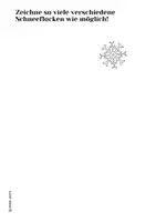 Vorschau - Arbeitsblätter - KUNST: WEITERMALBILD, Kritzelbild Schneeflocken - Seite 2