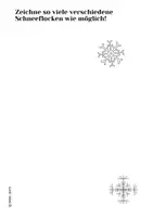 Vorschau - Arbeitsblätter - KUNST: WEITERMALBILD, Kritzelbild Schneeflocken - Seite 3
