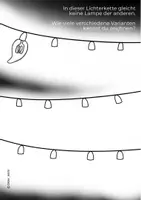 Vorschau - Arbeitsblätter - KUNST: WEITERMALBILD, Kritzelbild Lichterkette - Seite 3