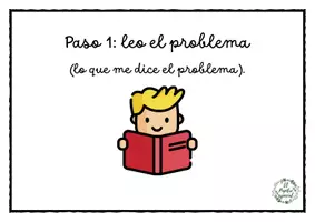 Vista previa - Tarjetas / Manipulativos - TARJETAS AUTOINSTRUCCIONES RESOLUCIÓN PROBLEMAS MATEMÁTICOS - página 1