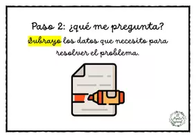 Vista previa - Tarjetas / Manipulativos - TARJETAS AUTOINSTRUCCIONES RESOLUCIÓN PROBLEMAS MATEMÁTICOS - página 2