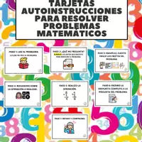 Vista previa - Tarjetas / Manipulativos - TARJETAS AUTOINSTRUCCIONES RESOLUCIÓN PROBLEMAS MATEMÁTICOS - Portada
