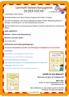 Vorschau - Arbeitsblätter - DaF Lernheft PRÄSENS Vorgangsbeschreibung Verben konjugieren - Seite 1