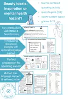 Vorschau - Arbeitsblätter - Discussion: Beauty ideals - inspiration or health hazard? - Deckblatt