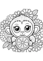 Vorschau - Arbeitsblätter - Ausmalbilder & Mandalas PAKET Thema Affen - Grundschule - Bastelvorlagen - Seite 2