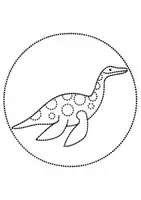 Vorschau - Arbeitsblätter - runde Prickelbilder / Fensterbilder Thema Dinosaurier - Grundschule - Bastelvorlagen - Seite 3
