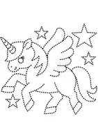 Vorschau - Arbeitsblätter - Prickelbilder / Fensterbilder Thema Einhörner - Grundschule - Bastelvorlagen - Seite 2
