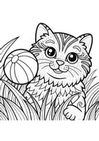 Vorschau - Arbeitsblätter - Ausmalbilder & Mandalas PAKET Thema Katzen - Grundschule - Bastelvorlagen - Seite 3