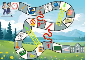Vorschau - Spiele - Brettspiel Schulmaterial - Daz Wortschatz Fördermaterial - Seite 1